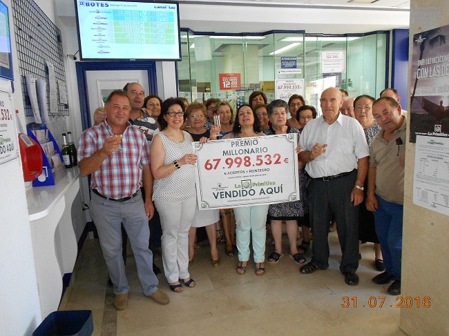 Premio 67 Millones la primitiva Premio 67 Millones la primitiva